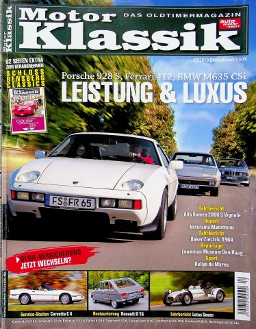 Deckblatt Motor Klassik (12/2010)
